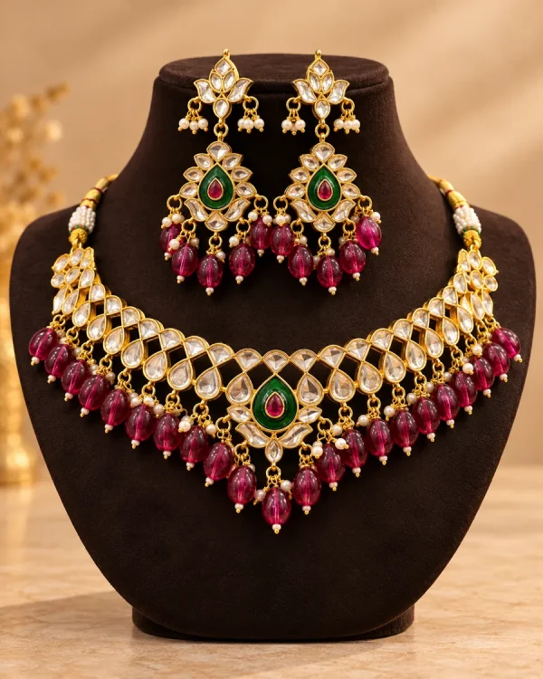 Kundan Neck Set with Earrings